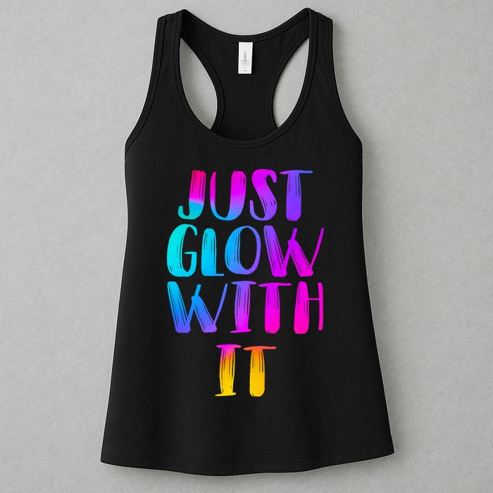 Just Glow With It Funny Retro Womens Tank Top