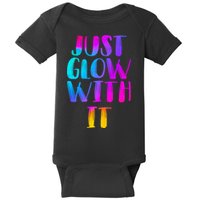 Just Glow With It Funny Retro Baby Bodysuit