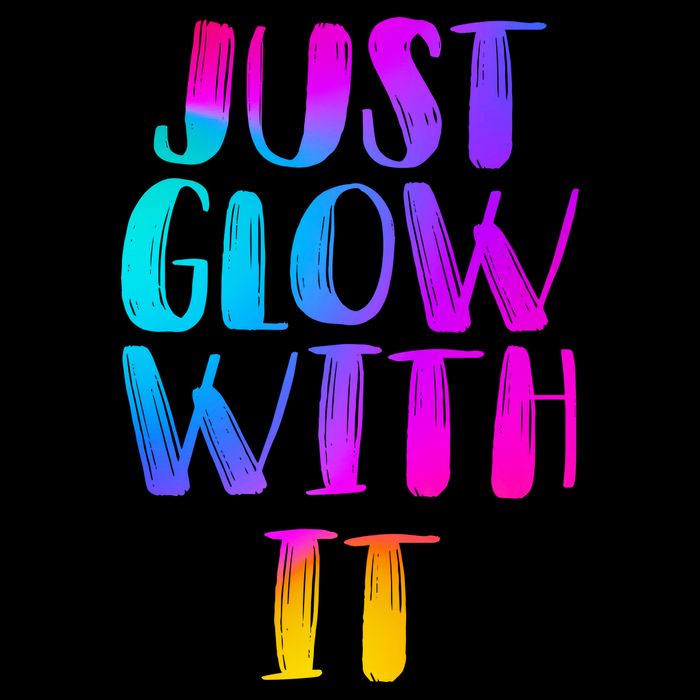 Just Glow With It Funny Retro Baby Bodysuit