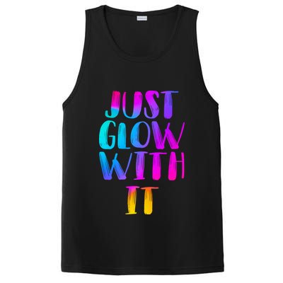 Just Glow With It Funny Retro PosiCharge Competitor Tank