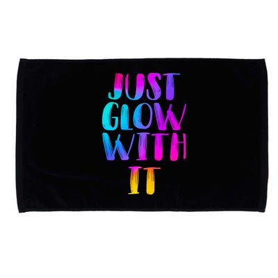 Just Glow With It Funny Retro Microfiber Hand Towel