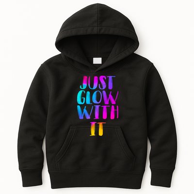 Just Glow With It Funny Retro Kids Hoodie