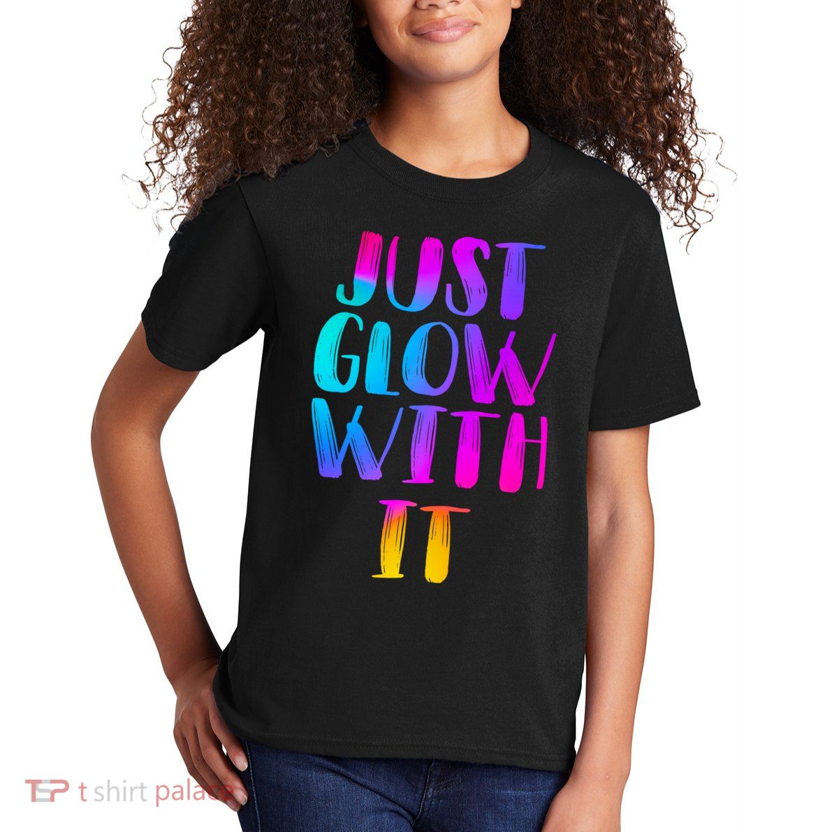 Just Glow With It Funny Retro Kids T-Shirt