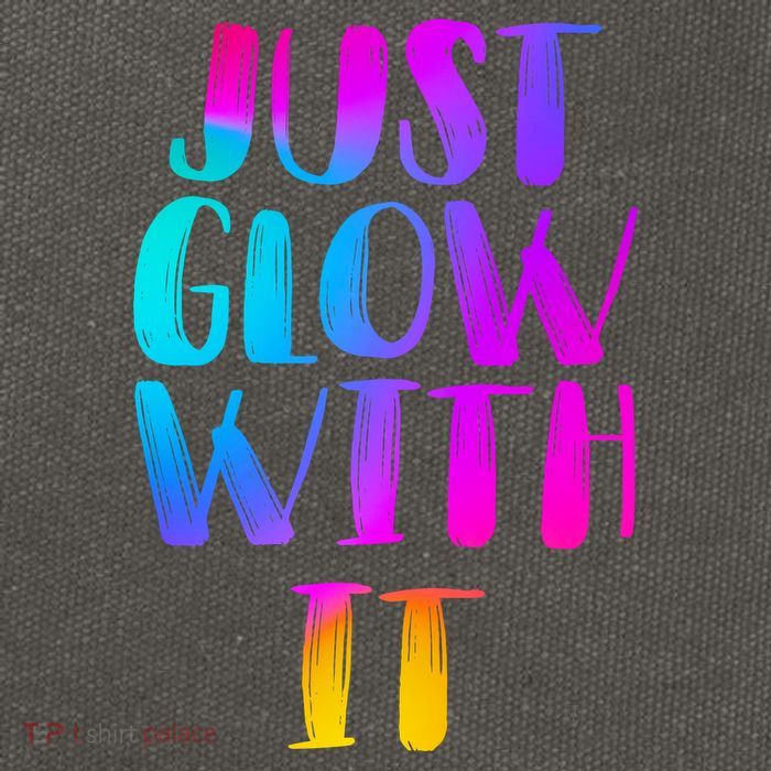 Just Glow With It Funny Retro Cotton Canvas Backpack