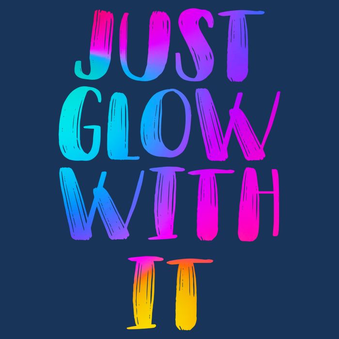 Just Glow With It Funny Retro Infant Baby Jersey Bodysuit