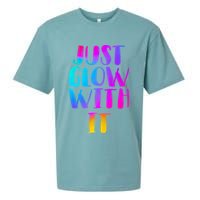 Just Glow With It Funny Retro Sueded Cloud Jersey T-Shirt