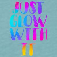 Just Glow With It Funny Retro Sueded Cloud Jersey T-Shirt