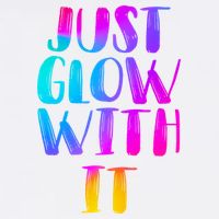 Just Glow With It Funny Retro Garment-Dyed Sweatshirt