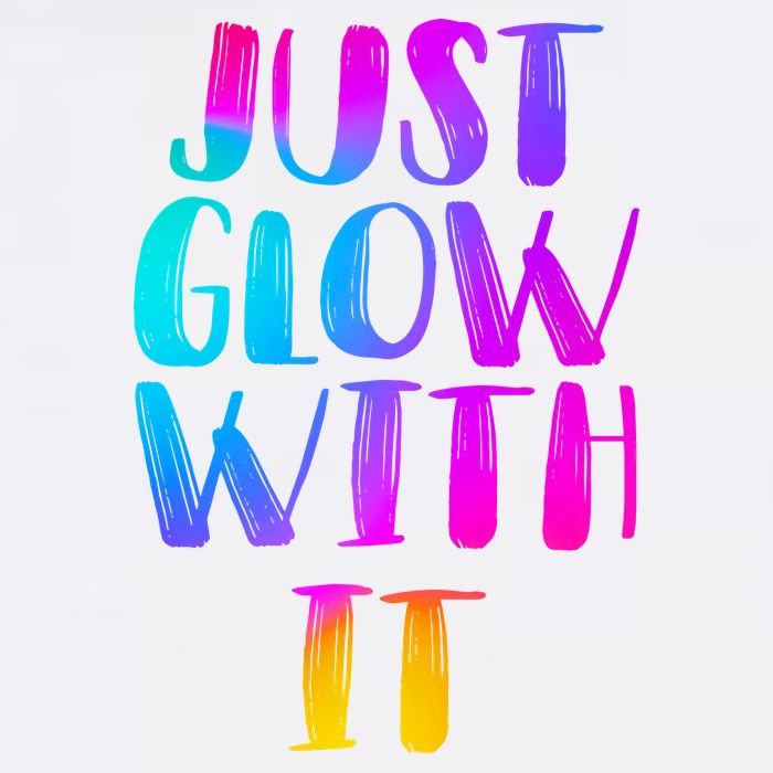 Just Glow With It Funny Retro Garment-Dyed Sweatshirt