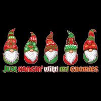 Just Hanging with My Gnomies Christmas Impact Tech Backpack