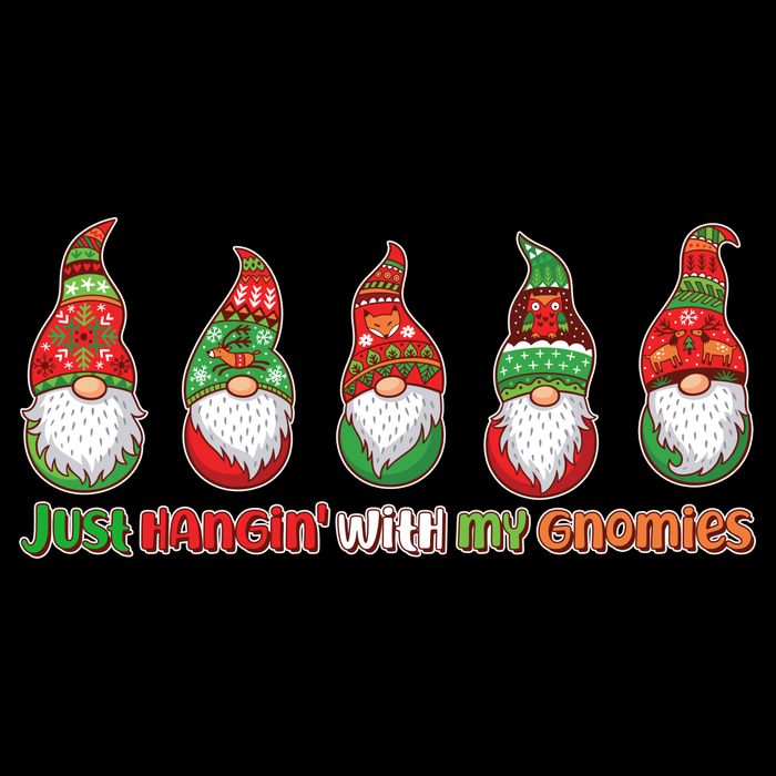 Just Hanging with My Gnomies Christmas Impact Tech Backpack