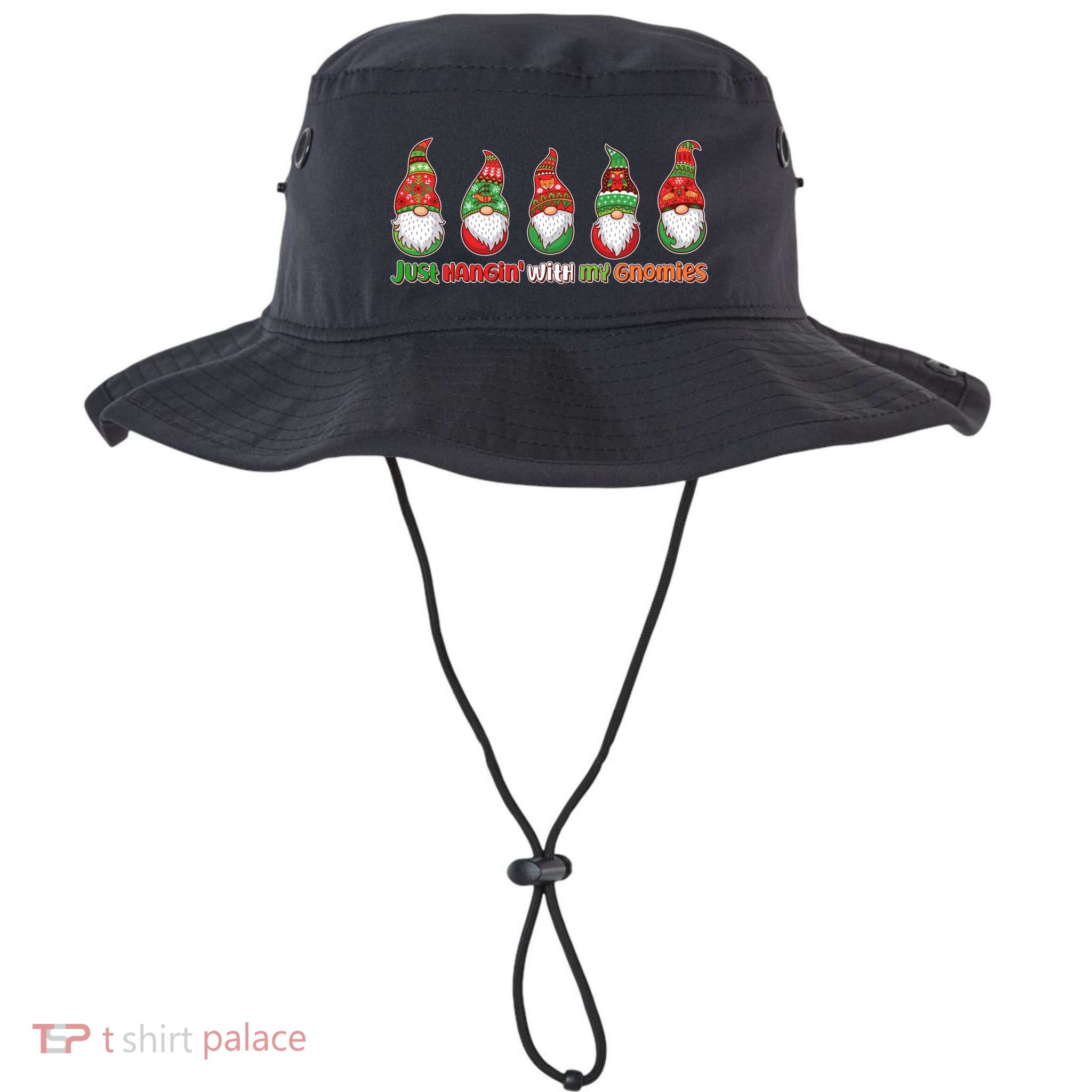 Just Hanging with My Gnomies Christmas Bucket Hat
