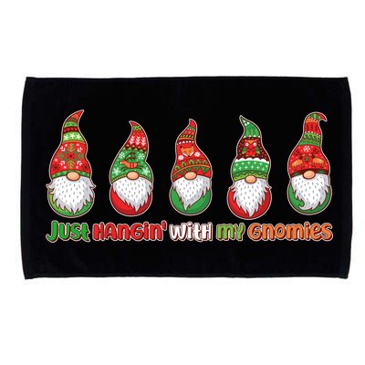 Just Hanging with My Gnomies Christmas Microfiber Hand Towel