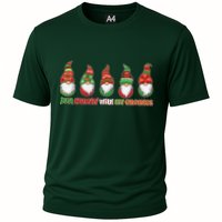 Just Hanging with My Gnomies Christmas Cooling Performance Crew T-Shirt