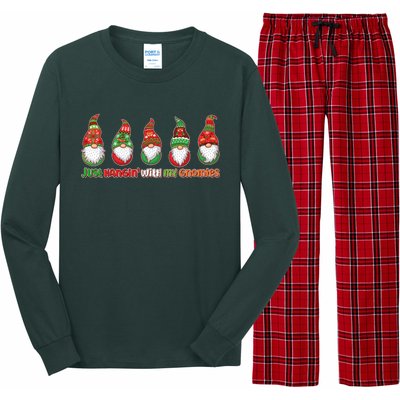 Just Hanging with My Gnomies Christmas Long Sleeve Pajama Set