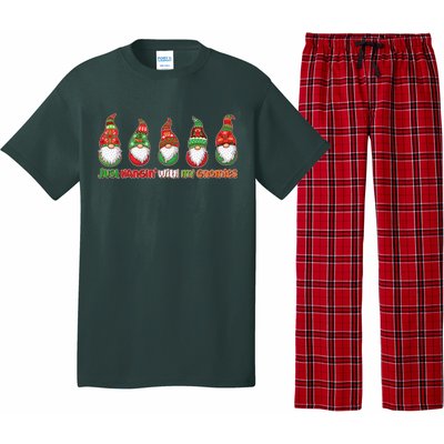 Just Hanging with My Gnomies Christmas Pajama Set