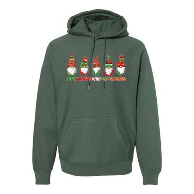 Just Hanging with My Gnomies Christmas Premium Hoodie