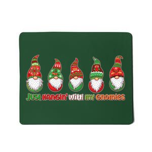 Just Hanging with My Gnomies Christmas Mousepad