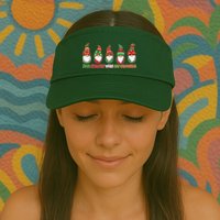 Just Hanging with My Gnomies Christmas Visor