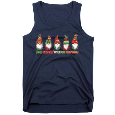 Just Hanging with My Gnomies Christmas Tank Top