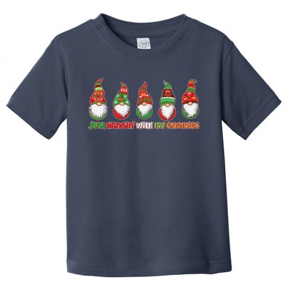 Just Hanging with My Gnomies Christmas Toddler T-Shirt