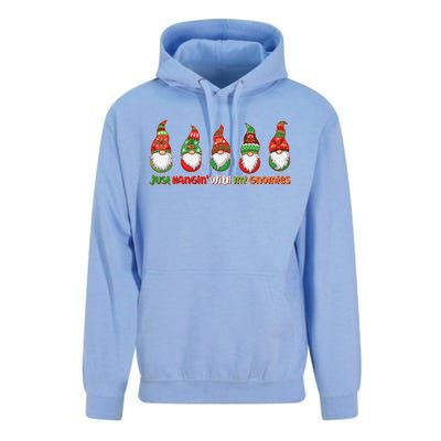 Just Hanging with My Gnomies Christmas Unisex Surf Hoodie