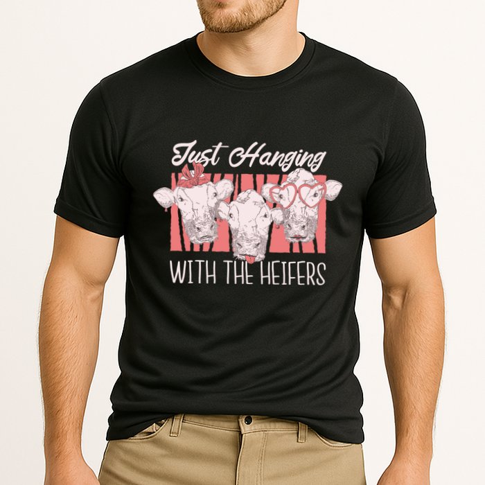 Just Hanging With The Heifers Cooling Performance Crew T-Shirt