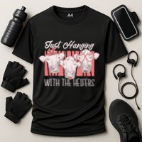 Just Hanging With The Heifers Cooling Performance Crew T-Shirt