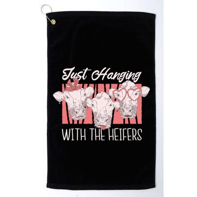 Just Hanging With The Heifers Golf Towel