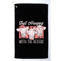 Just Hanging With The Heifers Golf Towel