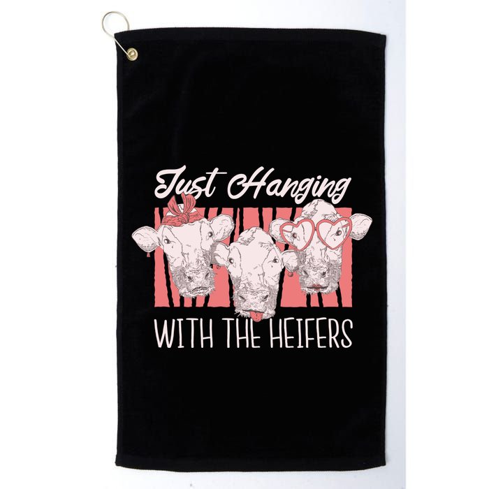 Just Hanging With The Heifers Golf Towel