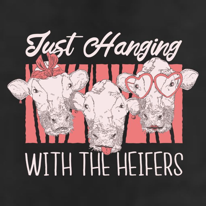 Just Hanging With The Heifers Golf Towel