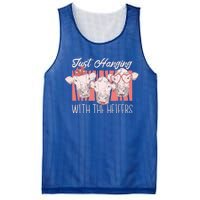 Just Hanging With The Heifers Mesh Reversible Basketball Jersey Tank