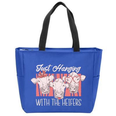Just Hanging With The Heifers Zip Tote Bag