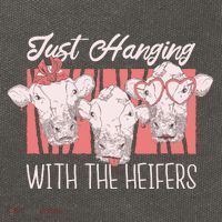 Just Hanging With The Heifers Cotton Canvas Backpack