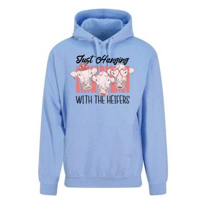 Just Hanging With The Heifers Unisex Surf Hoodie