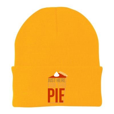 Just Here For The Pie Knit Cap Winter Beanie