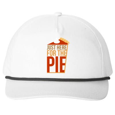 Just Here For The Pie Snapback Five-Panel Rope Hat