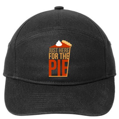 Just Here For The Pie 7-Panel Snapback Hat