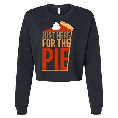 Just Here For The Pie Cropped Pullover Crew