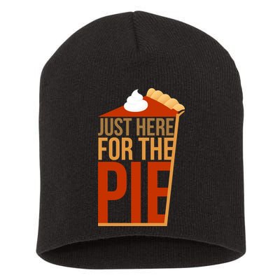 Just Here For The Pie Short Acrylic Beanie