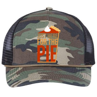 Just Here For The Pie Retro Rope Trucker Hat Cap