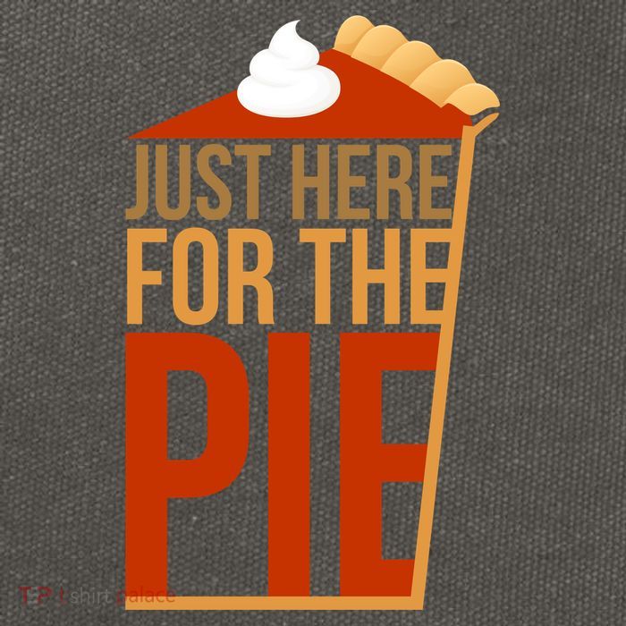 Just Here For The Pie Cotton Canvas Backpack