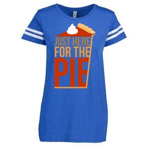 Just Here For The Pie Enza Ladies Jersey Football T-Shirt