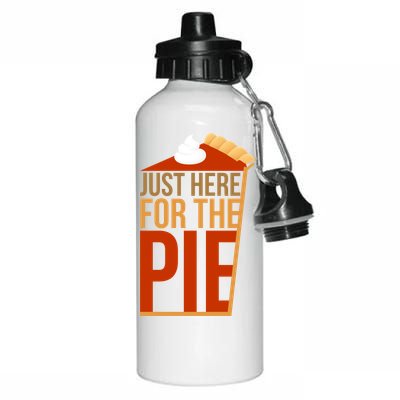 Just Here For The Pie Aluminum Water Bottle