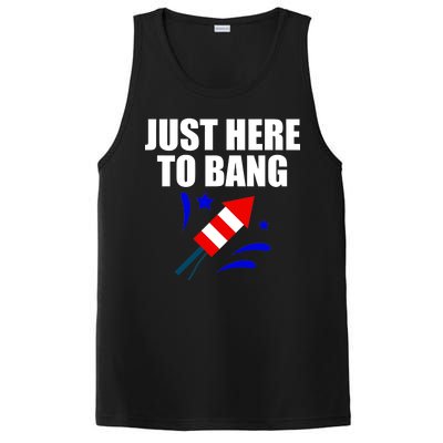 Just Here To Bang 4th Of  July PosiCharge Competitor Tank