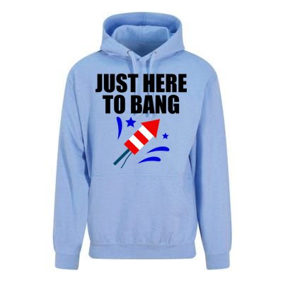 Just Here To Bang 4th Of  July Unisex Surf Hoodie