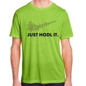 Just HODL It Moon Chart Crypto Currency Adult ChromaSoft Performance T-Shirt