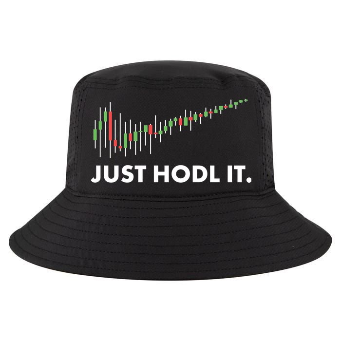 Just HODL It Moon Chart Crypto Currency Cool Comfort Performance Bucket Hat