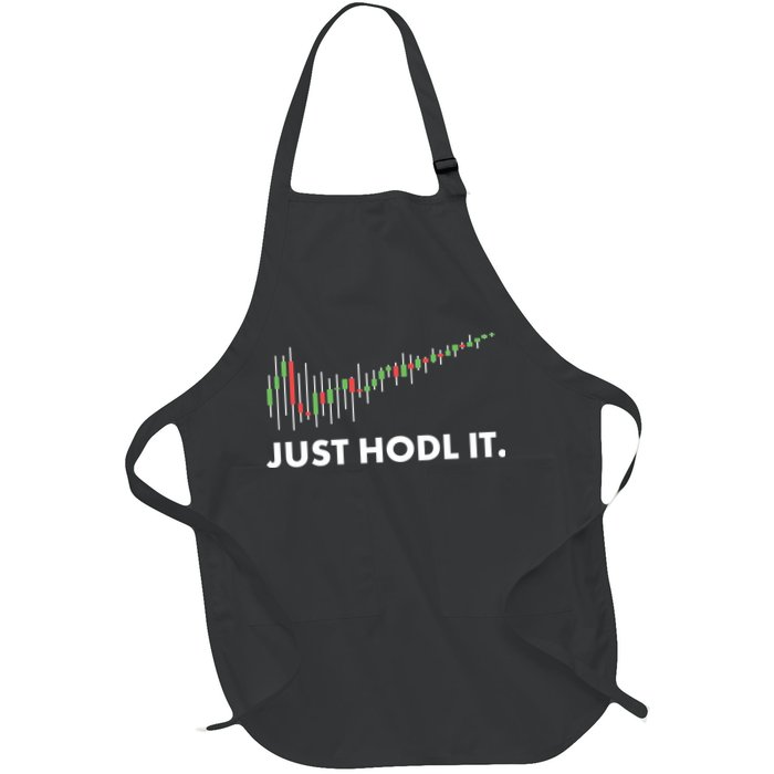 Just HODL It Moon Chart Crypto Currency Apron